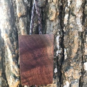 Handcrafted wooden bolo tie